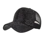 Baseball Cap Hat New Spring Summer Season Glitter Wave Mesh Cap Woman Fashion Femal Shining Outdoor Baseball Cap