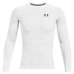 Under Armour HeatGear LS Compression Shirt Vit X-Large Herr