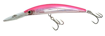 Yo-Zuri Crystal 3D Minnow Deep Diver Lure, Fluorescent Pink, 5-1/4-Inch