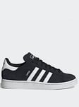 adidas Originals Mens Campus 2 Trainers - Black/White, Black/White, Size 6, Men