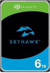 Skyhawk, 6To, Disque Dur Interne de vidéosurveillance, 3.5"", SATA 6Go/s, 256 Mo de mémoire Cache, pour système de caméras de sécurité, 3 Ans Services Rescue en Interne, FFP (ST6000VXZ09)