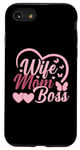 Coque pour iPhone SE (2020) / 7 / 8 Moms the Boss – Cadeau mignon pour la fête des mères