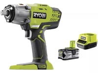 NEW Ryobi R18IW3-140SF 400Nm Impact Wrench Starter Kit - Green