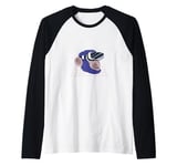 Monkey with VR Glasses Virtual Reality Raglan Baseball Tee