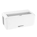 Amazon Basics Boîte de rangement pour câbles, pour cacher et organiser vos câbles, Petite, blanc