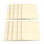 AUPROTEC 10x A5 Feuille de Contreplaqué 5mm Bouleau (148 mm x 210 mm) Panneau du Bois Massif pour Bricolage Chantournement Modélisme Décoration Panneaux Multiplex de qualité haut BB/BB