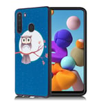 Samsung Imagine Galaxy A21 kuoret - Pöllö Monivärinen