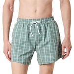 BOSS Men's Match Swim Shorts, Open Green343, M