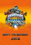 Skylanders Giants Birthday Personalised Cake Toppers Edible Icing Sugar  A4