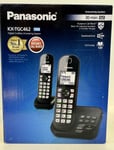 Panasonic KX-TGC462 Twin Digital Cordless Handset Answering System Speaker Phone