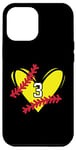 iPhone 14 Pro Max Number #3 Softball Heart Case