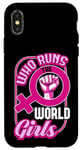 Coque pour iPhone X/XS Qui dirige la World Girls Gender Equality Feminist Pride