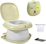 SOSINYA Reducteur Toilette Enfant Wc Petit Pot Voyage Siège Rehausseur Cuvette Bébé Avec Sac pour Garçon et Fille Intérieur Extérieur,toilette enfant,pot bebe toilette,toilette portable (A)