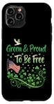 Coque pour iPhone 11 Pro Vert et fier d'être libre - Progressives de la Saint-Patrick