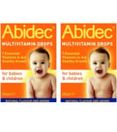 Abidec Kid and Baby Multivitamin Drops Aids Healthy Growth Contains Vitamin x 2