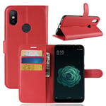 Xiaomi Mi A2      Pu Wallet Case    [Red]