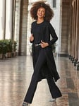 Sosandar Gem Long Sleeve Cardigan - Black