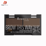 RIMMEL LONDON Rimmel Brow This Way Eyebrow Sculpting Kit 003 Dark Brown