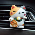 IUYT Car Ornament Lucky Fortune Cat Perfume Clip Air Fragrant Freshener Outlet Vents Fragrance Diffuser Accessories Auto Decoration (Color : 01)