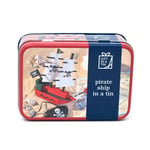 Apples To Pears Wooden Pirate Ship Kit Gift In A Tin Present Idea For Kids