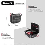 Vamson Large Waterproof Carrying Case PU for Gopro Hero 12/11/10/9/8/7 for DJI O