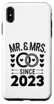 Coque pour iPhone XS Max Couple marié « Mr And Mrs Since 2023 »