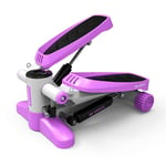 Kays Swing Stepper Fitness Step Machine Low Noise Stair Climber Stepper,fitness Exercise Machine Smart LED Hydraulic (Color : Purple)