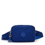 Kipling Mixte Abanu Multi Petit bandoulière Convertible au Sac Banane (avec Sangles Amovibles), Deep Sky Blue, Einheitsgröße