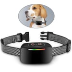 Collier anti-aboiement automatique pour chiens, contrôle intelligent des aboiements, étanche IP67, indicateur led - noir