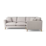 Habitat Lomond Right Hand Corner Sofa - Natural Ash Leg 4 Seater