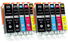 Supply Guy 10 Ink Cartridges compatible with Canon PGI-570 / CLI-571 for Canon Pixma MG5750 MG5751 MG5752 MG5753 MG6850 MG6851 MG6852 MG6853 TS5050 TS5051 TS5053 TS5055 TS6050 TS6051 TS6052