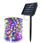 200/100 LED Solar Light Outdoor Vattentät Solar Christmas String Lights Party Dekoration Fairy Lights Light String Multicolor 20M 200LEDs