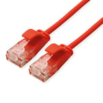 ROLINE GREEN Câble Patch Ethernet UTP Cat.6A (Class EA), LSOH, Slim, Rouge, 1,5 m