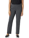 Briggs New York Women's Super Stretch Millennium Welt Pocket Pull On Career Pant, Heather Grey, 22W