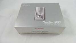 Canon Powershot SD20 Silver 5MP Ultra Compact Digital Camera (9703A001)