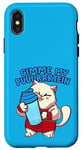 Coque pour iPhone X/XS Protéines chat drôle Gym Chat Gimme my Puuurrrtein