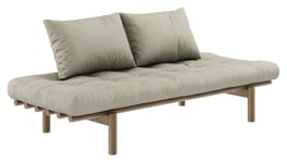 Karup Design Pace Daybed Sovesofa, Brunlakkert furu, Linen