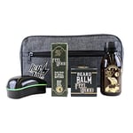 HEY JOE! - Kit de Survie du Barbu Deluxe No. 4 Feel Wood | Beard Care Set For Men High Quality [ Beard Oil + Beard Balm + Beard Balm + Beard Shampoo + Beard Brush ] - Inclus Un Sac Cadeau