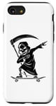 Coque pour iPhone SE (2020) / 7 / 8 Grim Reaper Skateboarder Skateboard