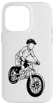 Coque pour iPhone 14 Pro Max Vélo de montagne Garçon Amoureux du vélo de montagne