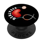 Infirmière Technicienne en dialyse - Rythme cardiaque rénal PopSockets PopGrip Adhésif