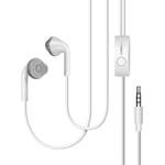 Samsung Earphones Wired Jack 3.5mm Remote Control + Micro White