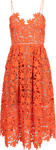 Azaelea Lace Midi Dress - Orange