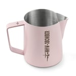 MHW-3BOMBER Milk Jug 600ml, Stainless Steel Milk Jug for Coffee Machine, Home Barista Coffee Accessories, Cappuccino Latte Art Cup, Milk Frothing Pitcher, Pink, Model: P5018