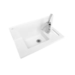 Vasque - Timbre D'Office - Concept Blanc - Céramique de qualité - Dimensions 550x270x260