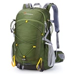 MOUNTAINTOP 40L Sac à Dos de Randonnée Homme Femme Sac à Dos Voyage avec Housse de Protection Contre la Pluie pour Voyage Camping Trekking, 55 x 35 x 25 cm