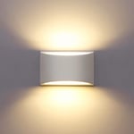 LED-vägglampa inomhus modern vit gipsväggbricka 14W varm W