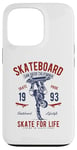 iPhone 13 Pro Skate For Life 1993 for Men Boys Skateboard Case