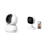 TP-Link Tapo Caméra Surveillance WiFi intérieure Tapo C100, FHD 1080P, vision nocturne, détection de mouvement, audio bidirectionnel & Tapo Caméra Surveillance WiFi intérieure 360° Tapo C200,FHD 1080P