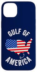 Coque pour iPhone 14 Plus Golfe des États-Unis Amérique Carte drôle Golfe du Mexique Drapeau USA 4 juillet